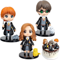 Miniatyrbilde 1 av 5: PCS Harry Potter-figurer kakepynt, trollmannkakepynt, mini F