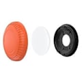 Pikkukuva 5 / 5: AirTag-pidikekotelo liimatarra TPU+PC Suojaava Tracker Finder -suojus - Oranssi Orange