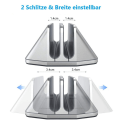 Miniatyrbillede 3 af 8: Vertikal bærbar computer stand aluminium justerbar notebook stand
