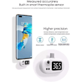 Miniatyrbillede 2 af 5: Berøringsfri mobiltelefontermometer, mini infrarød termometer w