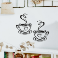 Miniatyrbillede 3 af 6: Kaffe Kop Design Stickers Væg Hjem Dekaler Køkken Restaurant Dekor