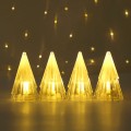Miniatyrbilde 1 av 5: 4 stk. juleisfjell nattlys, LED juledekorasjon
