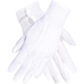 Miniatyrbillede 2 af 5: Hvide XL handsker, med trykknap, one size, voksen, broderede st