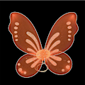 Pikkukuva 3 / 4: Fairy Genie Wings Costume Toddler Dress Up Butterfly Shaped Wings With Elastic String For Girls（Pink）