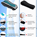 Miniatyrbilde 4 av 5: Kontorstol Armlenestøtter - Ergonomisk Formet - Memory Shape