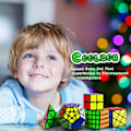 Miniatyrbillede 2 af 2: Speed Cube Sæt Puslespil Cube Magic Cube Puslespil Cube Legetøj Gave