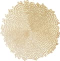 Pressad vinylbordsset (4 set), 38cm, guld