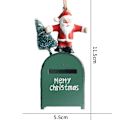 Miniatyrbillede 5 af 5: 1 stk. Hvid Miniature Julepynt til Hjemmets Hoveddør Chr