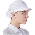 Miniatyrbillede 1 af 5: 1 stk. Unisex Kokkehue Elastisk Kokkehue Køkken Bage Madlavningshue til Mænd Kvinder med Skygge - Hvid