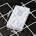 Miniatyrbillede 3 af 5: Harpiksforme - 4 stk. 3d Teddy Bear Form Vedhæng Smykkefremstilling Silikoneforme Til Epoxyharpiksstøbning Diy-håndværk