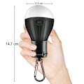 Miniatyrbillede 2 af 2: 4 stk. telt lanterne lampe nødbatteri drevet vandtæt bærbar