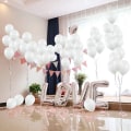 Miniatyrbillede 3 af 6: Hvid perleballon, 100 hvide helium latex ballon 30cm til bryllup, fødsel, dåb, babyshower pige, fødselsdagsfest