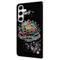 Miniatyrbild 5 av 5: Skal för Samsung Galaxy A16 5G/A16 4G TPU+PU Läder Flip Fodral Lotus
