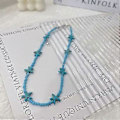 Pikkukuva 4 / 5: Boheemi Helmillinen Ketju Meritähti Riipus Kauluskaulakoru Naisille Statement Korut Loma Korut Asusteet Mixed Beads