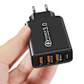 Miniatyrbilde 2 av 5: Hurtiglader 3.0 USB vegglader og USB C-kabel, QC 3.0 30W/6A 4