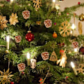 Miniatyrbillede 4 af 5: 18 stk. fyrrekoglevedhæng, julekoglepynt, Decora