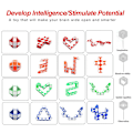 Miniatyrbild 2 av 5: Tärningsspel - 12 delar, 24 block - Magic Speed Cube / Snake Cube Puzzle / Magic Snake Cube - 3d Iq-leksak för barn