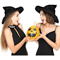 Miniatyrbild 4 av 4: Trollkarlhatt Halloween Häxhatt Stickad Ull Häxhatt Trollkarlhatt