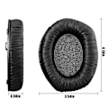 Miniatyrbild 2 av 5: Ersättningsöronkuddar kompatibla med Sennheiser Rs165, Rs175, Rs185, Rs195, Hdr165, Hdr175, Hdr185, Hdr195-hörlurar