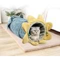 Miniatyrbild 2 av 4: Kattunnel växtdesign form interaktiv hopfällbar husdjurstunnel katt