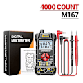 Miniatyrbild 2 av 2: Aneng M167 Digital Mini Multimeter AC/DC Elektriska Instrument Tester Auto Multimetro True RMS Transistor NCV Multimätare