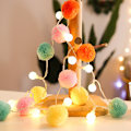 Miniatyrbillede 2 af 5: 12 LED batteridrevne strenglys, 5,9ft Globe Pom Pom Balls,