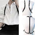 Pikkukuva 2 / 5: Rocker Body Accessories Punk-valjaat Miehille Goottilainen Rintaketju Body Chains Seksikkäät Riimuvaljaat Musta