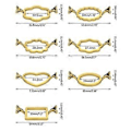 Miniatyrbild 3 av 5: Vaxsigillform för 2,5 cm vaxsigillstämplar, vaxsigillverktyg i metall med rund blomform, sigillvaxform för presentinslagning E heart shape L 3cm chapter applie