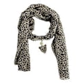 Miniatyrbilde 1 av 2: Mote Helt Ny Dame Lang Chiffon Leopard Skjerf Halskjede Anheng Smykker kaffe coffee