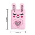 Miniatyrbillede 3 af 4: Lille Plys Notesbog Ulinerede Sider Lille Journal Notesbog til Studenter Kvinder Skrivning Softcover Journal Lomme Notesblokke Tie dye farverig knold Tie dye colorful bun