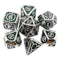 Miniatyrbilde 1 av 5: 7 stk./pakke Polyedrisk sinklegering for Dragon Scales DnD RPG Brettspill Terninger (09) 9