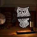 Miniatyrbillede 4 af 5: LED-sengelampe, dæmpbar natlys, bordlampe, stemningslys, tredimensionel