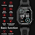 Miniatyrbillede 4 af 5: C16 Bluetooth Smart Watch 1,69 tommer skærm (grøn)