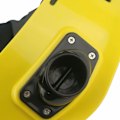 Miniatyrbillede 4 af 5: Belly Top Justerbar Fiskespindestang Bælte Stang Holder Support（Gul）