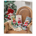 Miniatyrbilde 4 av 5: Personlig julepose i lin - Rutete, julepose