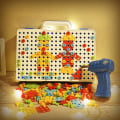 Miniatyrbilde 2 av 2: 237 stk Kreativ Mosaikk Bits Sett Diy Boring Playset Bits Byggeleker Sopp Mosaikk Kunstsett Puslespill