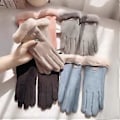 Miniatyrbild 4 av 5: 2-pack Halkskyddade Termiska Handskar Multifunktionella Vintervantar Andningsbara Handskar för Utomhusaktiviteter Grå Gray
