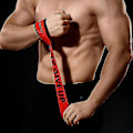Miniatyrbild 4 av 4: Vikter lyftremmar vadderade handledsstöd styrketräning stöd Deadlift remmar för män NEVER GIVE UP 2st Cyan
