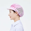 Pikkukuva 1 / 2: Ruoanlaittohattu Mesh Chef Hat Half Mesh 2kpl Unisex Mob Cap Teollisuustyöpajan Suojaava Työjoustava Keittiöhattu（C）