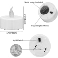 Miniatyrbillede 2 af 4: 24 stk. batteridrevne LED-fyrfadslys - Realistisk flimrende