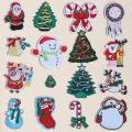 Miniatyrbillede 1 af 5: 16 stk. Julebroderi-patch Jule sy-patches Ferievarme