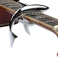 Miniatyrbilde 1 av 5: Shark gitar-stemmeclip, stemmeclip i sinklegering, egnet for akustisk, elektrisk klassisk gitar og bass ukulele stemmeclip, sølv