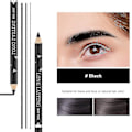 Miniatyrbillede 2 af 5: 12 stk./pakke øjenbrynsblyanter eyeliner, mat vandtæt øjenbrynsblyant langtidsholdbar eyeliner øjenmakeup（sort）