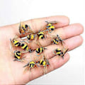Miniatyrbillede 3 af 4: Bumble Bee Lokkemad Fiske Lokkemad Kunstige Insekter Agn Med (10 stk. - 15 mm)