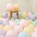Miniatyrbillede 3 af 5: 100 Multifarvede Balloner Tilfældig Farve Matte Latex Balloner