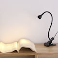 Miniatyrbillede 2 af 5: Clip-on skrivebordslampe LED-læselampe USB-svanesengelampe med Swi