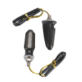 Miniatyrbilde 4 av 5: 4 stk 3LED motorsykkel blinklys - svart E1 for Hon