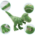 Miniatyrbillede 3 af 5: 2 stk. Udstoppede Dinosaur Plys Dyr 3D Tegneserie Plys Legetøj T-Rex Tyran