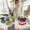 Miniatyrbillede 2 af 4: Akryl Scrunchie Holder Stativ Klart Scrunchie Display Organizer Hårbånd Smykker Armbånd Display Stativ