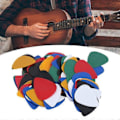 Miniatyrbild 4 av 4: 100-pack gitarrplektrum, färgade plastfingervakter, instrumenttillbehör 0,46 mm